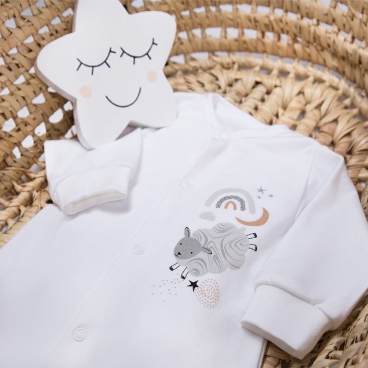 Pajac niemowlęcy, biały, Eevi