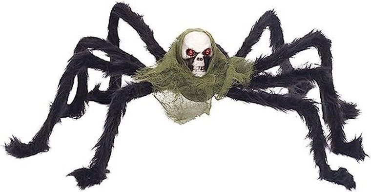 Pająk gigant z czaszką, dekoracja