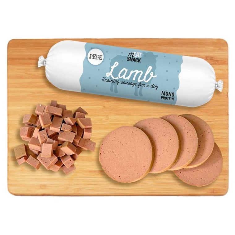 Paka Zwierzaka, Pepe, Meat Snack, kiełbaski jagnięcina, 200g