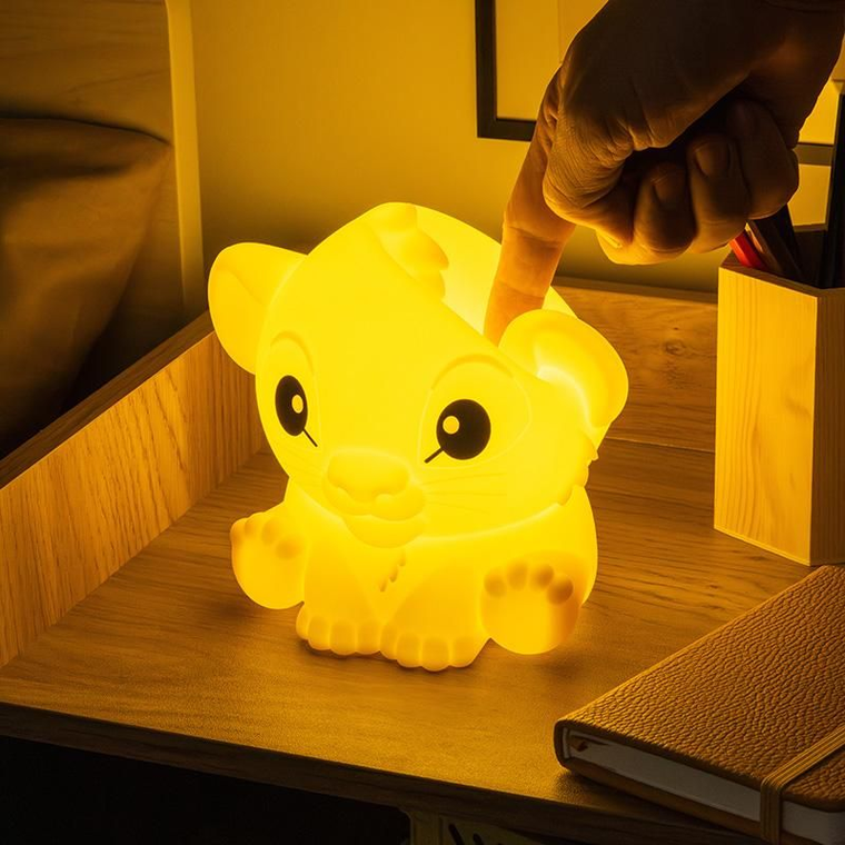 Paladone, Król Lew, Simba SquishyGlo, lampka nocna, silikonowa, 15 cm