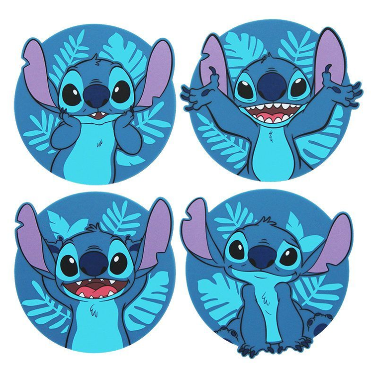 Paladone, Lilo i Stitch, zestaw silikonowych podkładek pod kubki, 4 szt.