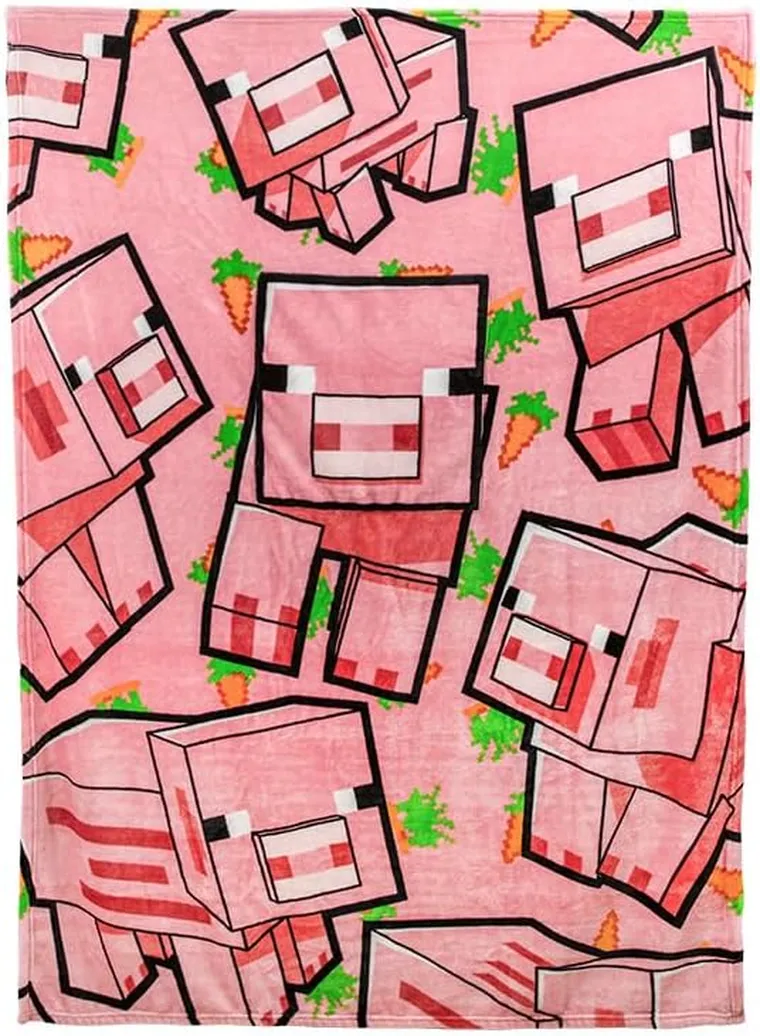 Paladone, Minecraft, koc z poduszką, Pig, 120-150 cm