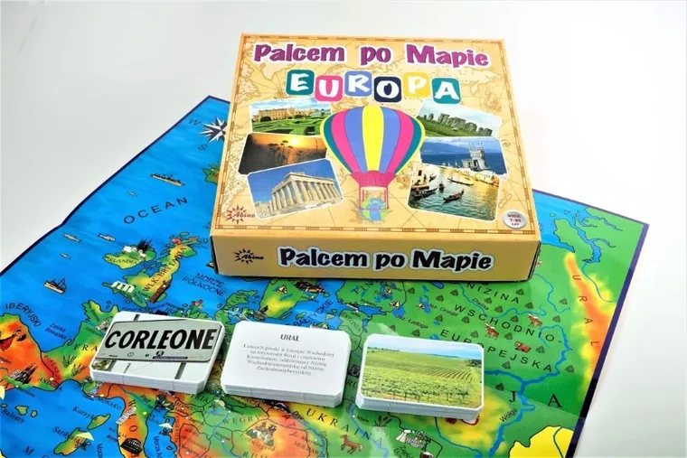 Palcem po mapie, Europa, gra edukacyjna
