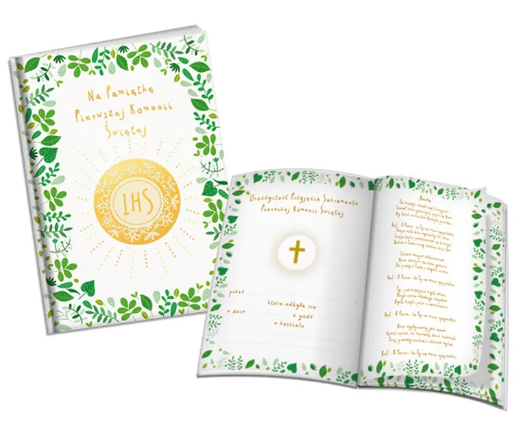 Pamiątka I Komunii Świętej. Opłatek