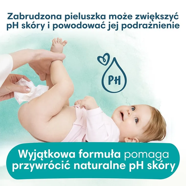 Pampers, Harmonie, Aqua, chusteczki nawilżane, 48 szt.