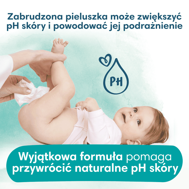 Pampers, Harmonie Protect & Care, chusteczki nawilżane dla dzieci, 3-pack, 132 szt.
