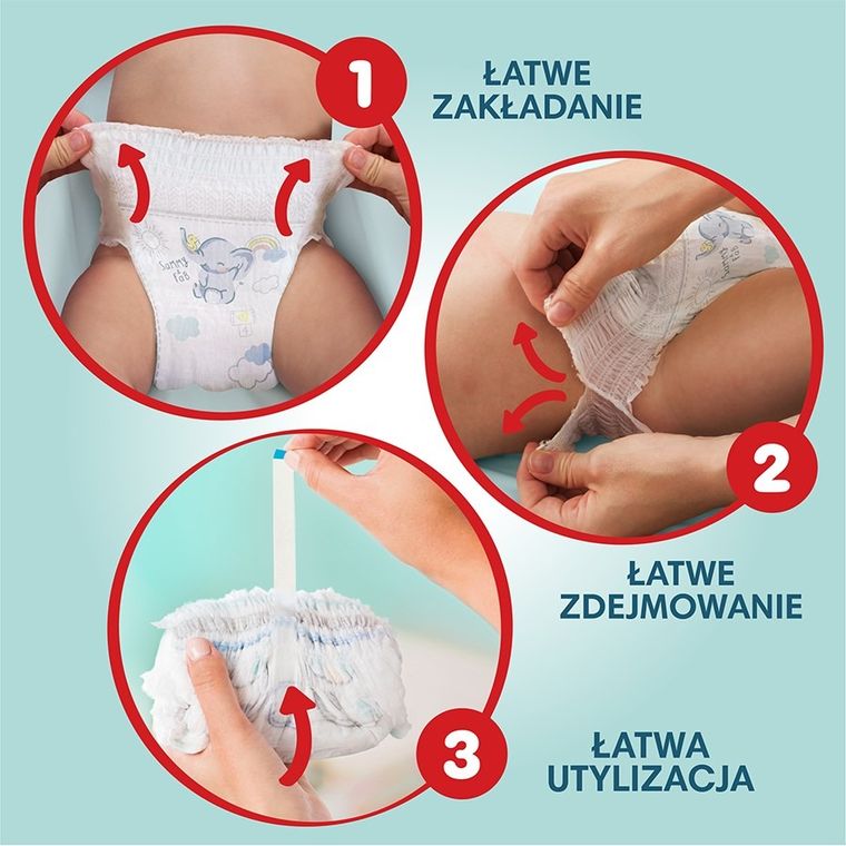 Pampers, Premium Care, pieluchomajtki, rozmiar 3, 6-11 kg, 144 szt.