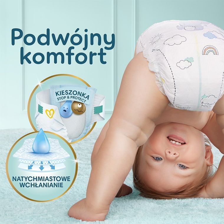 Pampers, Premium Care, pieluchy jednorazowe, rozmiar 4, 9-14 kg, 174 szt.