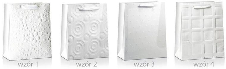 Pan Dragon, torba prezentowa, Lux, biała, 45-33-10 cm