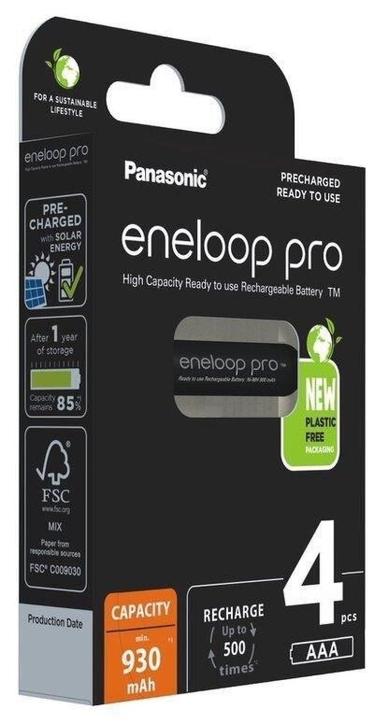 Panasonic, Eneloop, akumulatorki, Pro, AAA 930mAh, 4 szt.