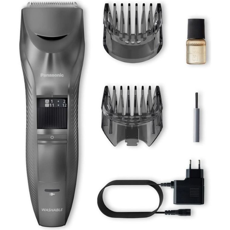 Panasonic, ER-GC63-H503, trymer do brody i ciała, szary