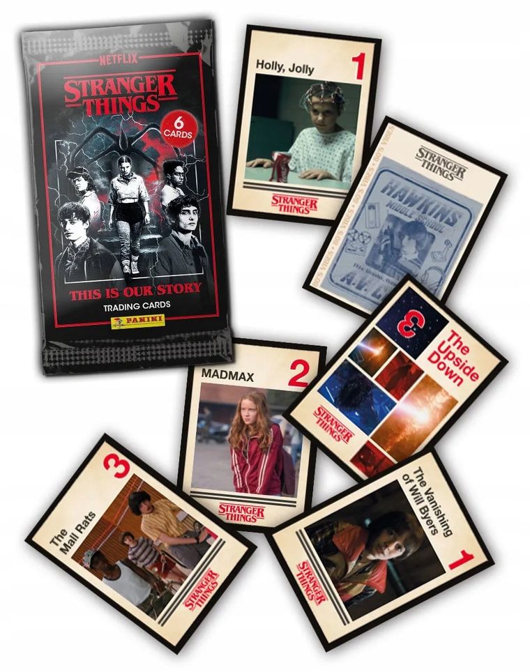 Panini, Stranger Things, saszetka z kartami kolekcjonerskimi, 1 szt.