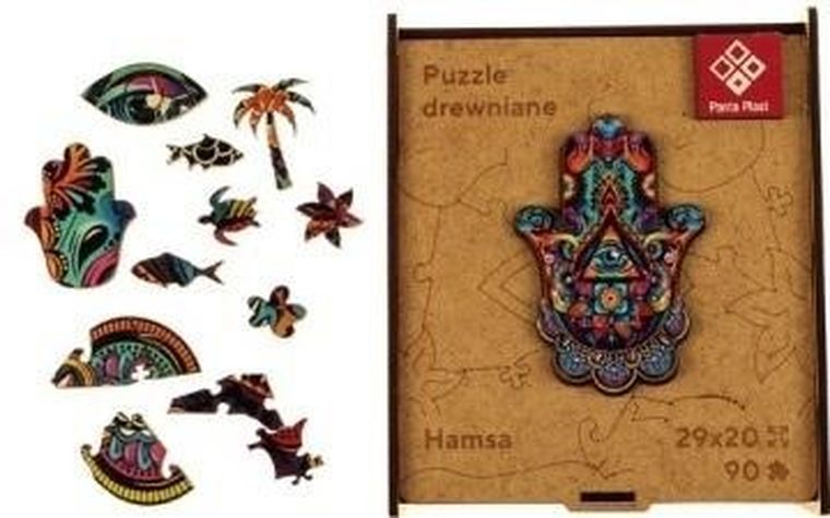 Panta Plast, Hamsa, puzzle drewniane A4, 90 elementów