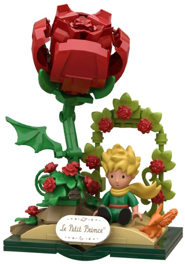 Pantasy, Mały Książę, Gwiezdna podróż, róża, klocki konstrukcyjne, 196 elementów