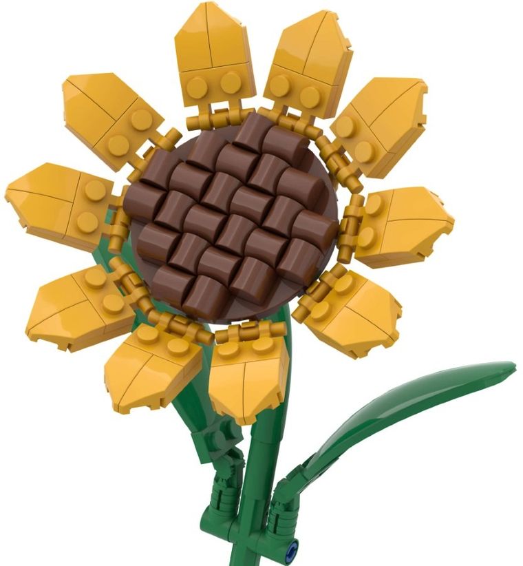 Pantasy, Słonecznik, klocki konstrukcyjne, 10 cm, 115 elementów