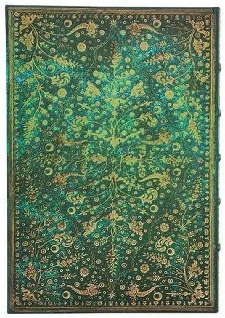 Paperblanks, Emerald Flower, notatnik, linia, mini