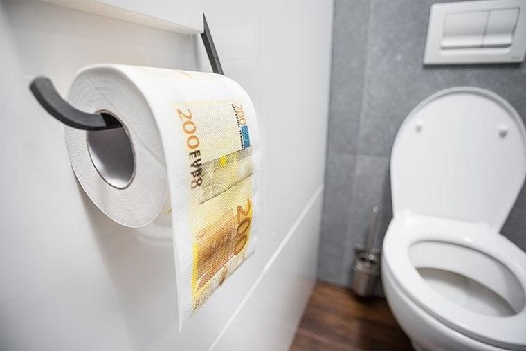 Papier toaletowy, 200 Euro, XL