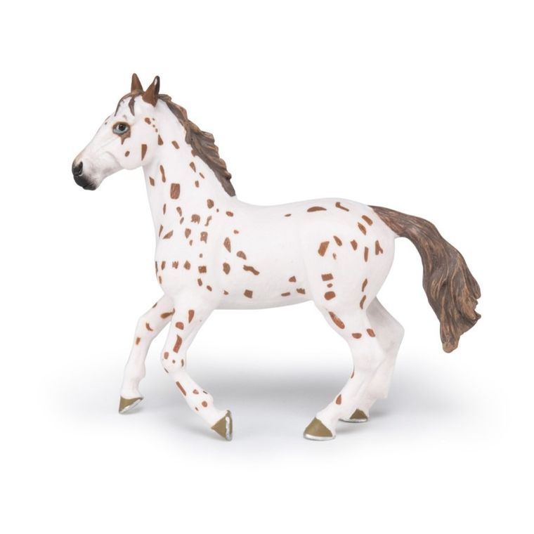 Papo, Brązowa cętkowana klacz, figurka kolekcjonerska