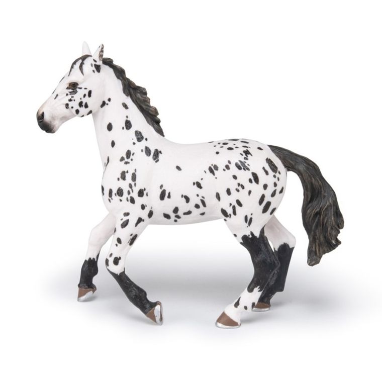 Papo, Czarny koń rasy appaloosa, figurka kolekcjonerska