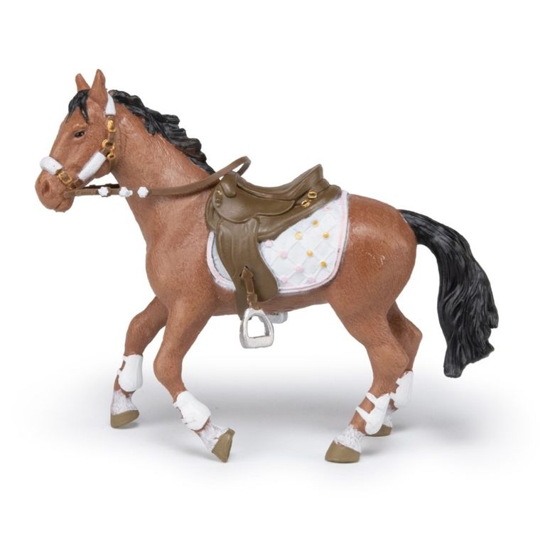 Papo, Koń osiodłany zimowo, figurka