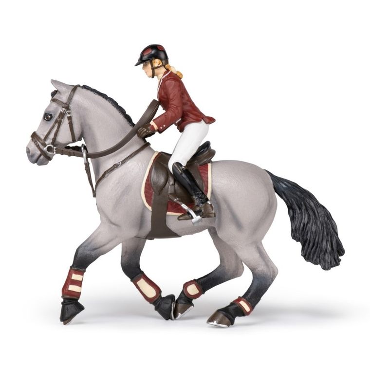 Papo, Koń z amazonką na zawodach, figurka