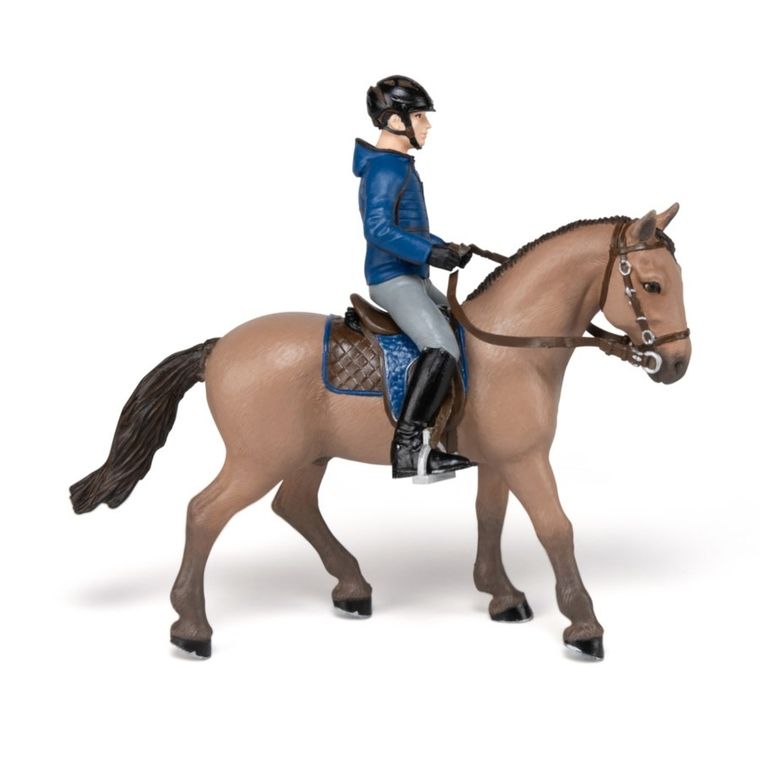 Papo, Koń z jeźdźcem mężczyzną, figurka