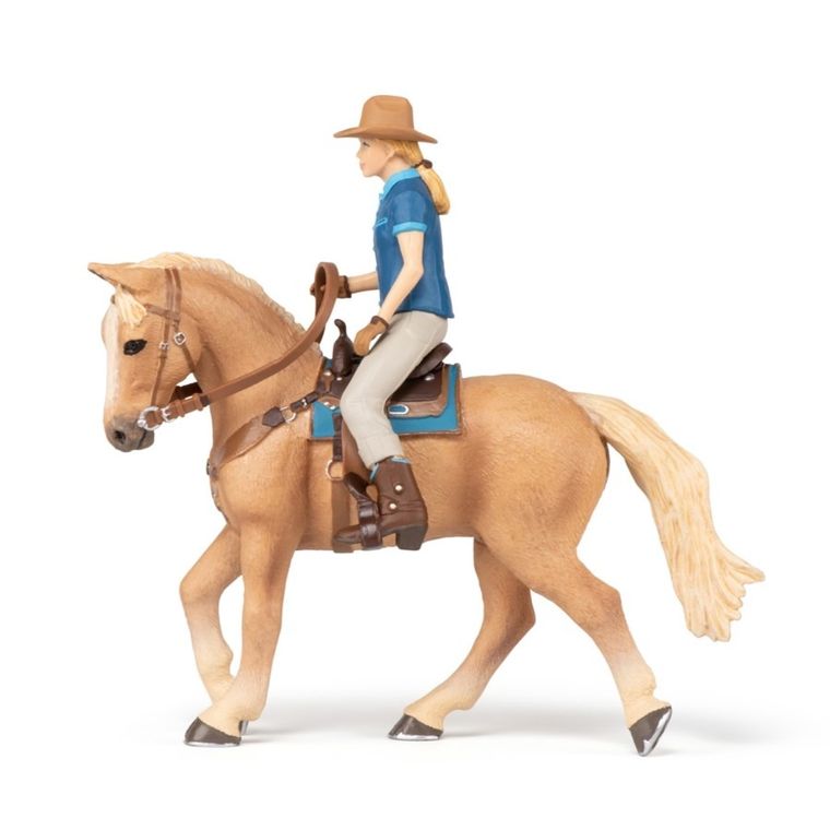 Papo, Koń z kowbojką, figurka