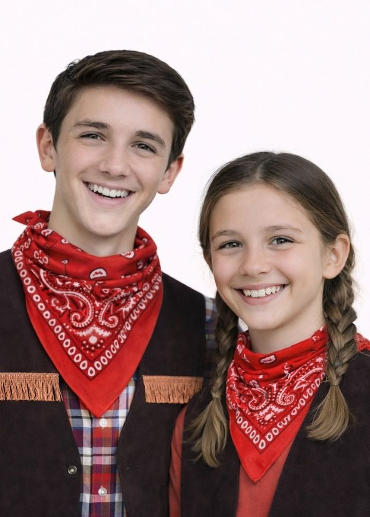 Party Tino, bandamka, chustka, czerwona