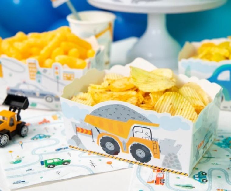 Party Tino, pudełko na chipsy, pojazdy, 15-6 cm, 3 szt.