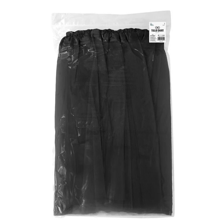 Party Tino, spódniczka tiulowa TuTu, czarna, 40 cm