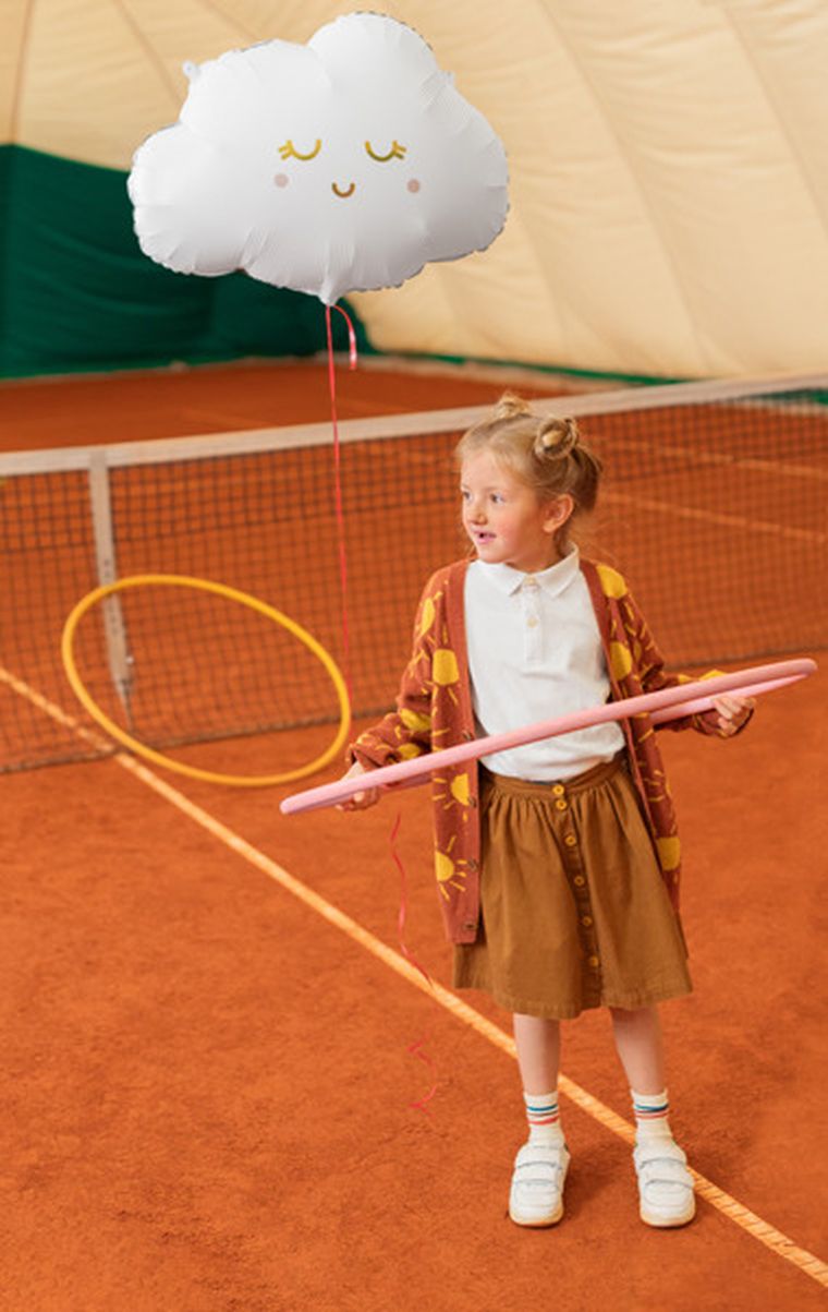 PartyDeco, balon foliowy Chmurka, 51-35.5 cm, mix, 1 szt.