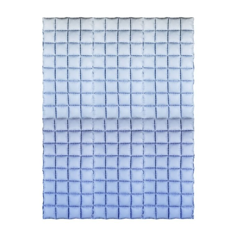 PartyDeco, balon foliowy, kurtyna, niebieskie ombre, 72-143 cm