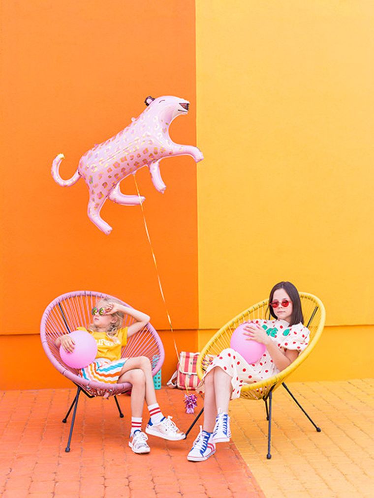 PartyDeco, balon foliowy Lampart, 114-80 cm, mix, 1 szt.