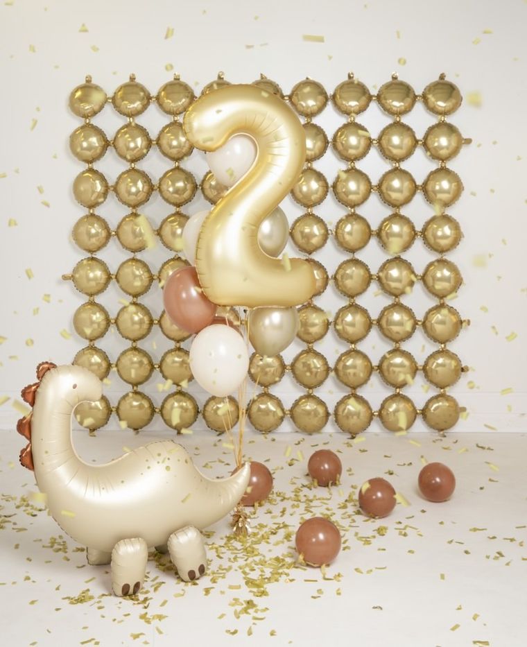 PartyDeco, balon foliowy, stojący brontozaur, 91-85 cm