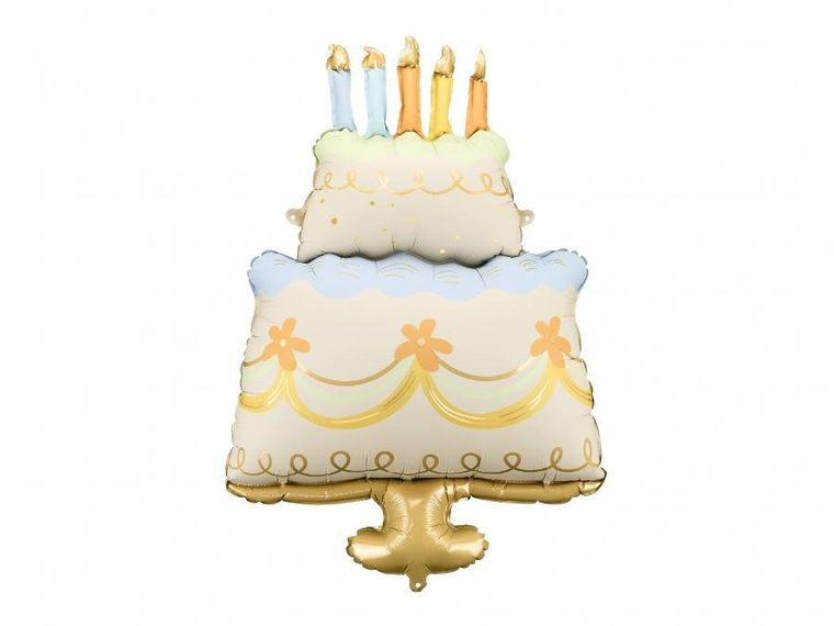 PartyDeco, balon foliowy, tort, 62-104 cm