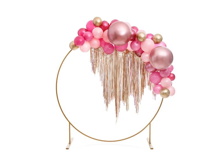 PartyDeco, balon okrągły Glossy 60 cm, różowe złoto, 1 szt.