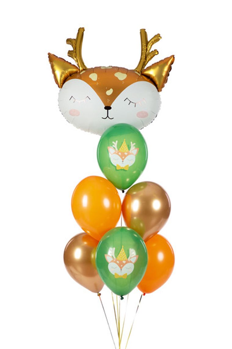 PartyDeco, balony 30 cm, Jelonek, mix, 6 szt.