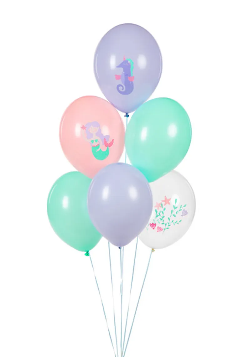 PartyDeco, balony 30 cm, Morski Świat, mix, 6 szt.