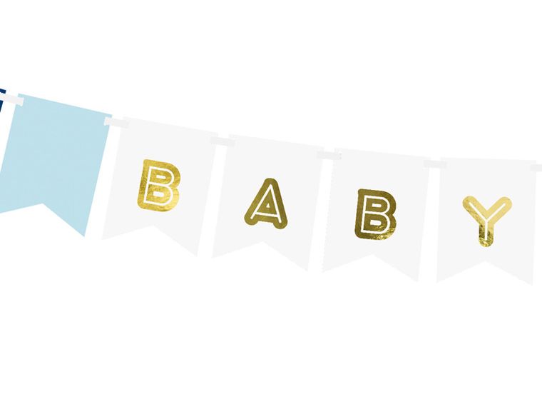 PartyDeco, baner Baby Boy, mix, 15-160 cm