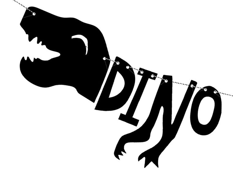 PartyDeco, baner Dinozaury, Dino Party, 20-90 cm