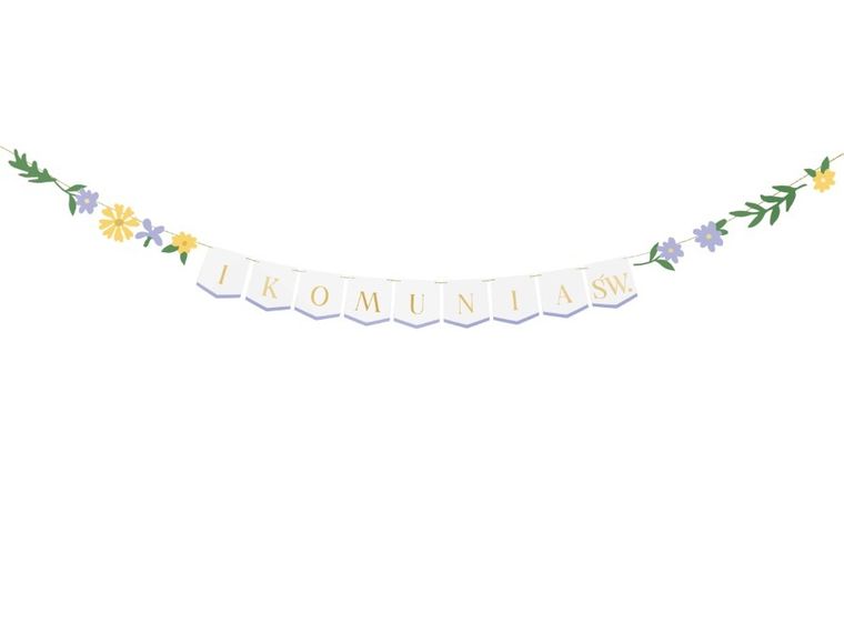 PartyDeco, baner, Pierwsza Komunia Święta, 300-13 cm