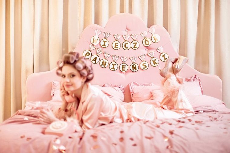 PartyDeco, baner, Wieczór Panieński, pierścionki, 2,5m