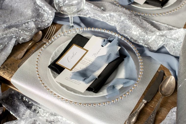 PartyDeco, bieżnik dekoracyjny, srebrny, 0,36-3 m