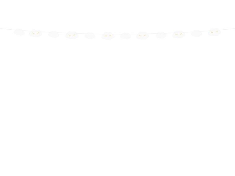 PartyDeco, girlanda Little Star Chmurki, 1,45m