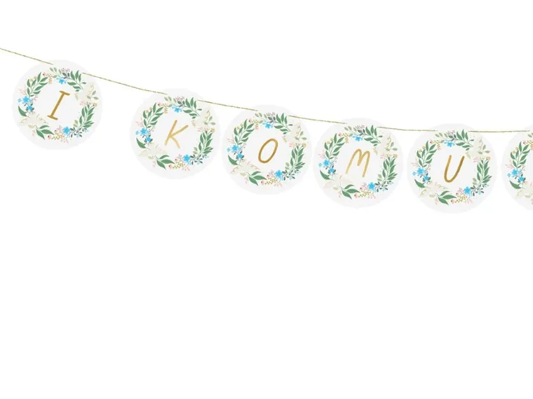 PartyDeco, I Komunia Św, baner, 2 m