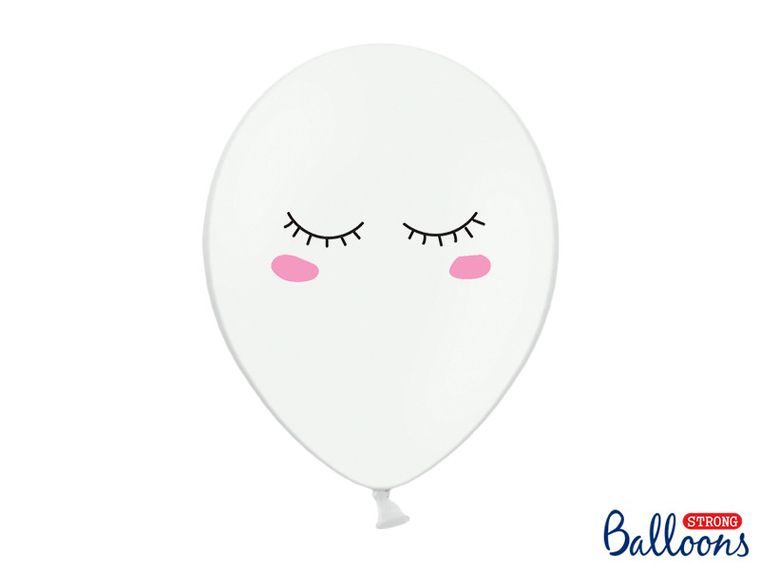 PartyDeco, Jednorożec Party, balony lateksowe, jednorożec, pastelowy mix, 30 cm, 50 szt.