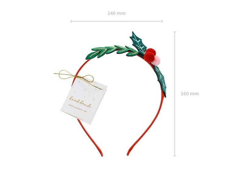 PartyDeco, jemioła, opaska, 14.5-17 cm