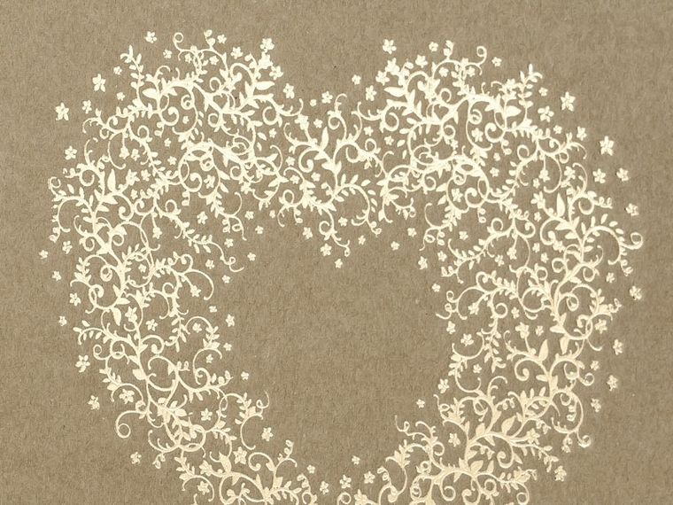 PartyDeco, księga gości weselnych, 20,5-20,5 cm, kraft, 22 kartki