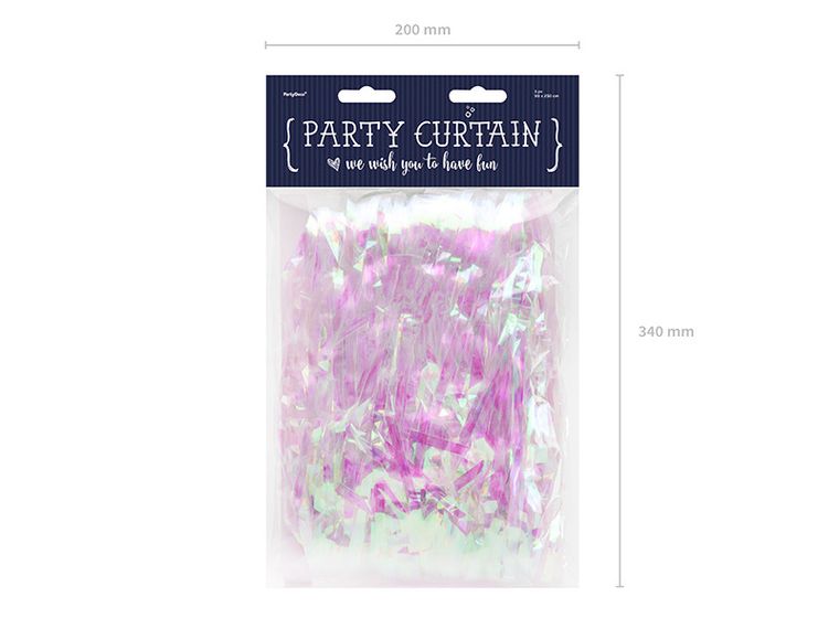 PartyDeco, kurtyna Party, opalizujący, 90-250 cm
