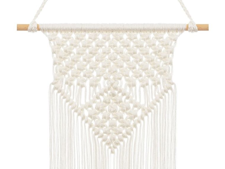 PartyDeco, makrama, dekoracja wisząca, złamana biel, 30-49 cm